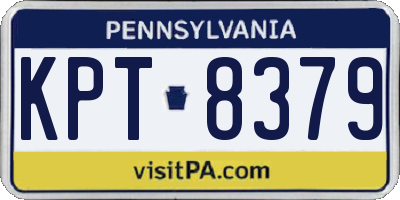 PA license plate KPT8379