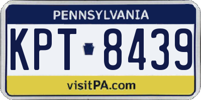 PA license plate KPT8439