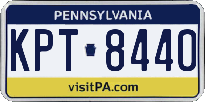 PA license plate KPT8440