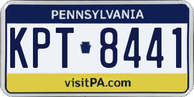PA license plate KPT8441