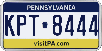 PA license plate KPT8444