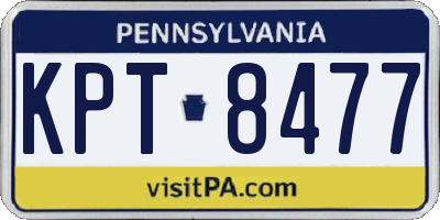 PA license plate KPT8477