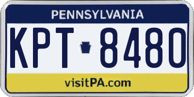 PA license plate KPT8480