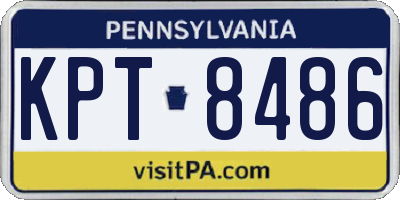 PA license plate KPT8486