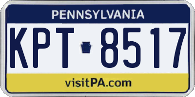 PA license plate KPT8517