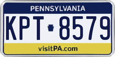 PA license plate KPT8579