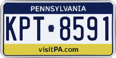 PA license plate KPT8591