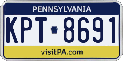 PA license plate KPT8691