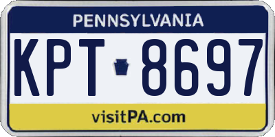 PA license plate KPT8697