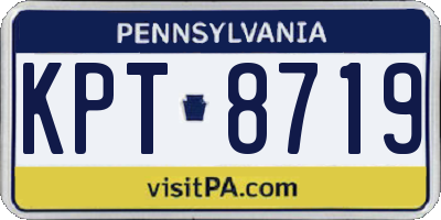 PA license plate KPT8719