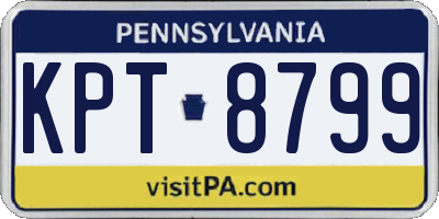 PA license plate KPT8799