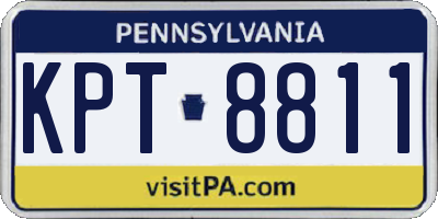 PA license plate KPT8811