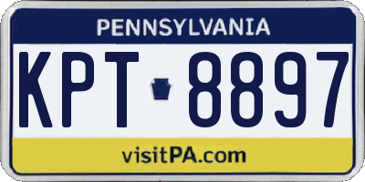 PA license plate KPT8897