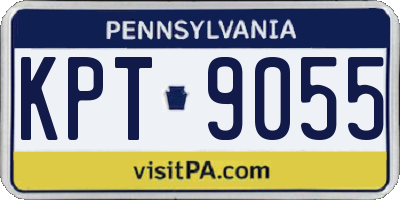 PA license plate KPT9055