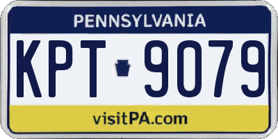 PA license plate KPT9079