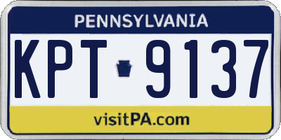 PA license plate KPT9137