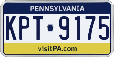 PA license plate KPT9175