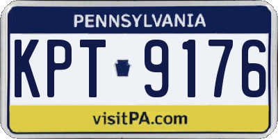PA license plate KPT9176