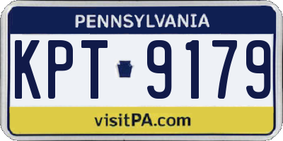 PA license plate KPT9179