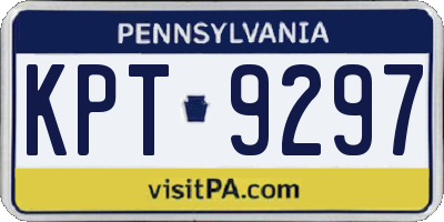 PA license plate KPT9297