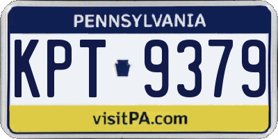 PA license plate KPT9379