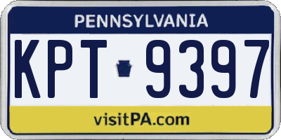 PA license plate KPT9397