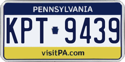 PA license plate KPT9439