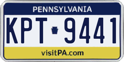 PA license plate KPT9441