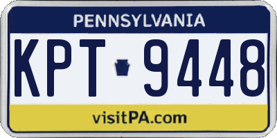 PA license plate KPT9448