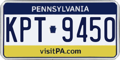 PA license plate KPT9450