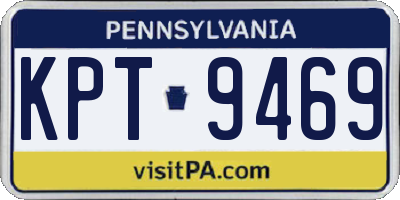 PA license plate KPT9469