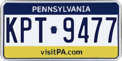 PA license plate KPT9477