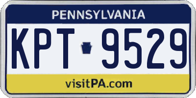 PA license plate KPT9529
