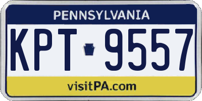 PA license plate KPT9557