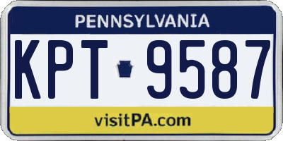 PA license plate KPT9587
