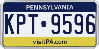 PA license plate KPT9596