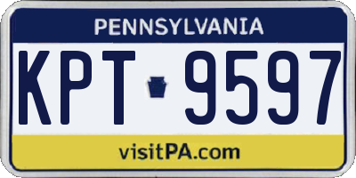 PA license plate KPT9597