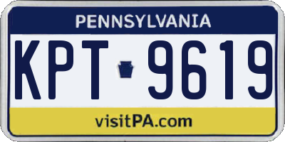 PA license plate KPT9619