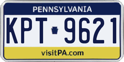 PA license plate KPT9621