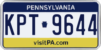 PA license plate KPT9644