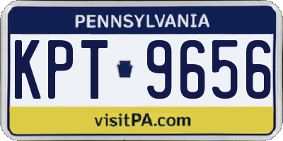 PA license plate KPT9656