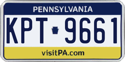 PA license plate KPT9661