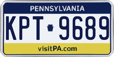 PA license plate KPT9689