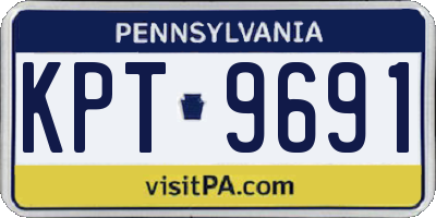 PA license plate KPT9691
