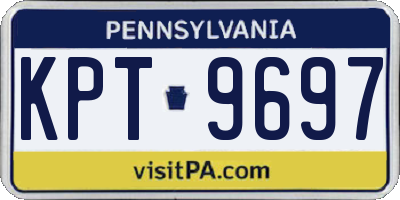 PA license plate KPT9697