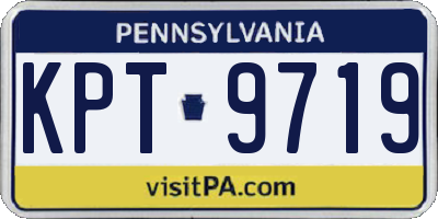 PA license plate KPT9719