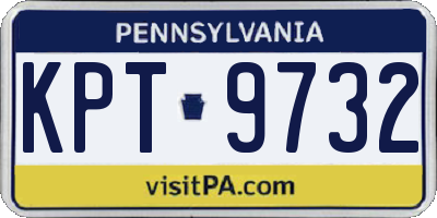 PA license plate KPT9732