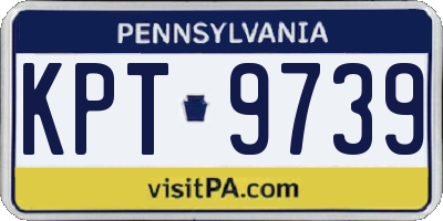 PA license plate KPT9739