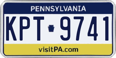 PA license plate KPT9741