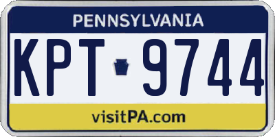 PA license plate KPT9744